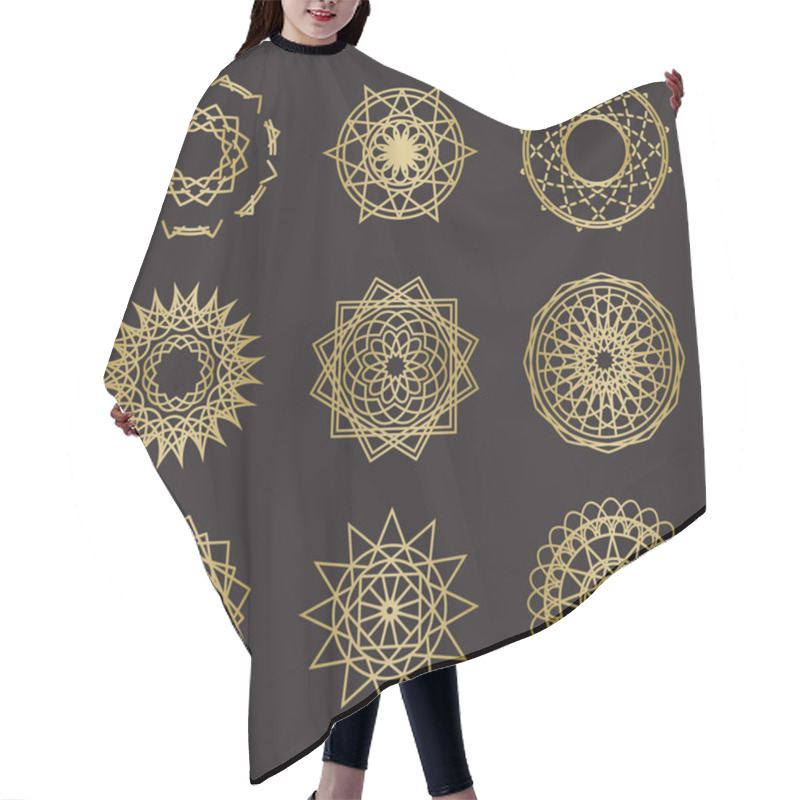 Personality  Sacred Geometry Ornament Symbols Hair Cutting Cape