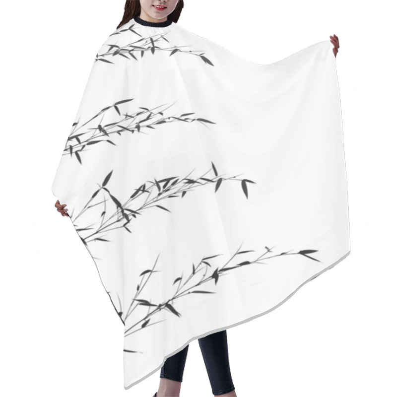 Personality  Bamboo Branches And Leaves Hair Cutting Cape