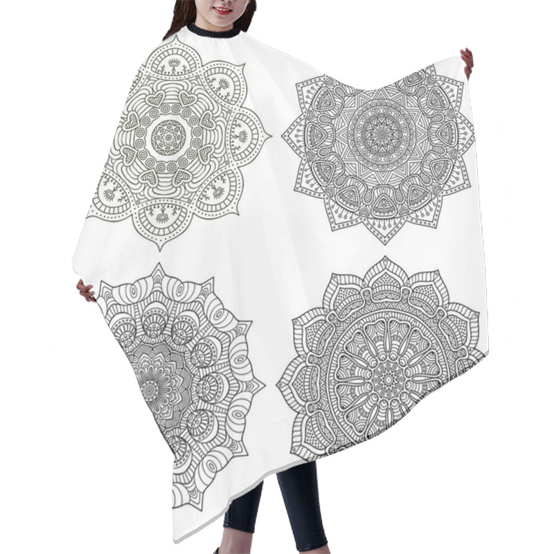 Personality  Decorative Mandala Collection Hair Cutting Cape