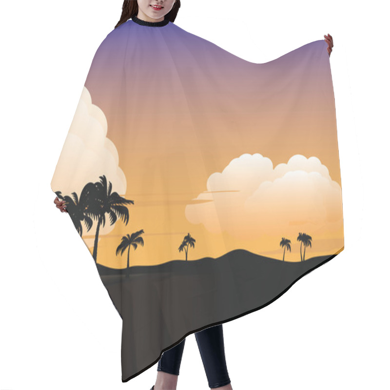 Personality  Landscape Cliff Hair Cutting Cape