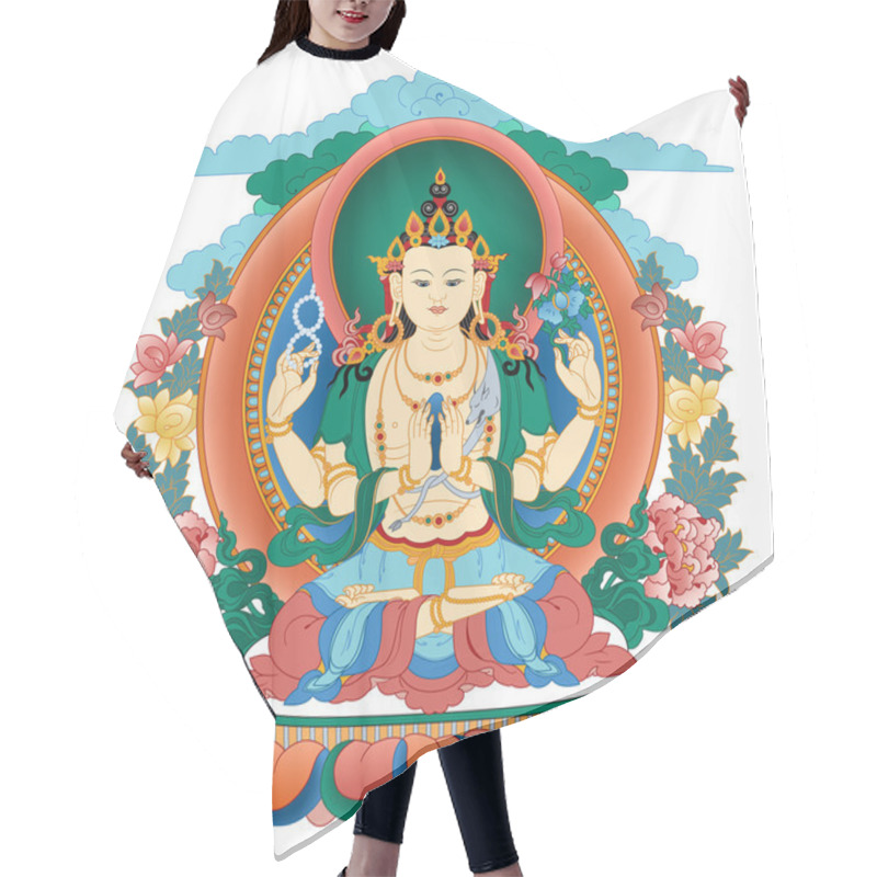 Personality  Bodhisattva Avalokiteshvara. Buddha. Hair Cutting Cape