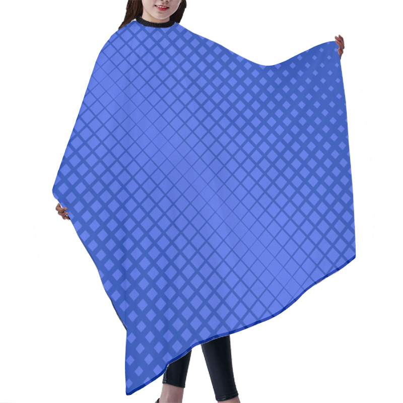 Personality  Retro Abstract Halftone Diagonal Square Background Pattern Hair Cutting Cape