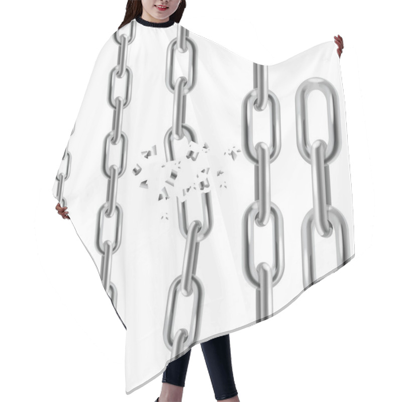 Personality  Chain Collection. Vector Hair Cutting Cape