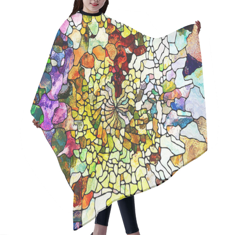 Personality  Advance Of Leaded Glass Hair Cutting Cape