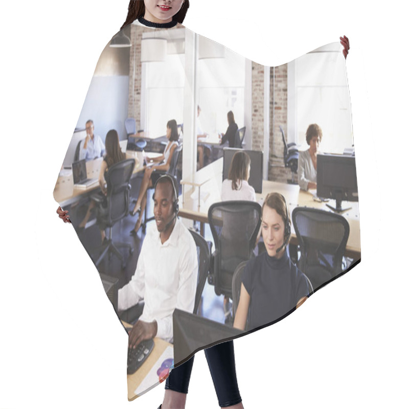 Personality  Staff Of Customer Service  Hair Cutting Cape