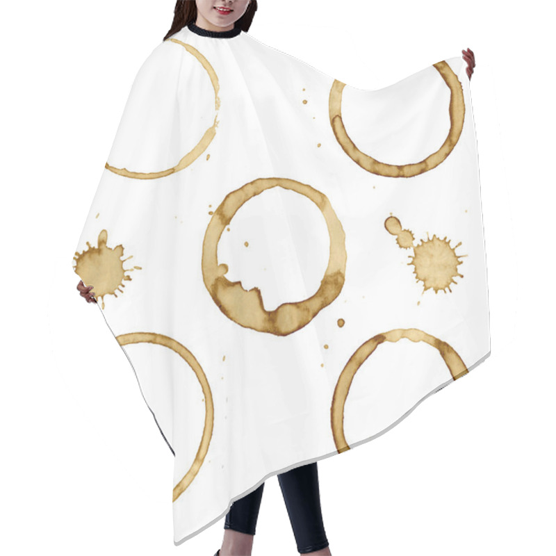 Personality  Coffee Stain Hair Cutting Cape