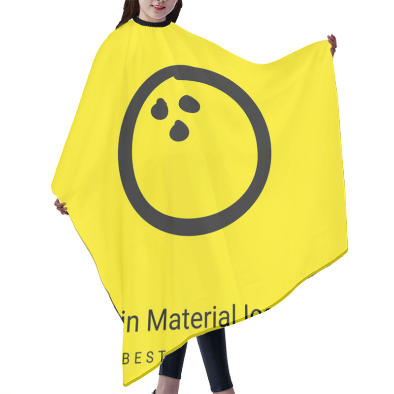 Personality  Ball Beach Entertainment Hand Drawn Toy Minimal Bright Yellow Material Icon Hair Cutting Cape