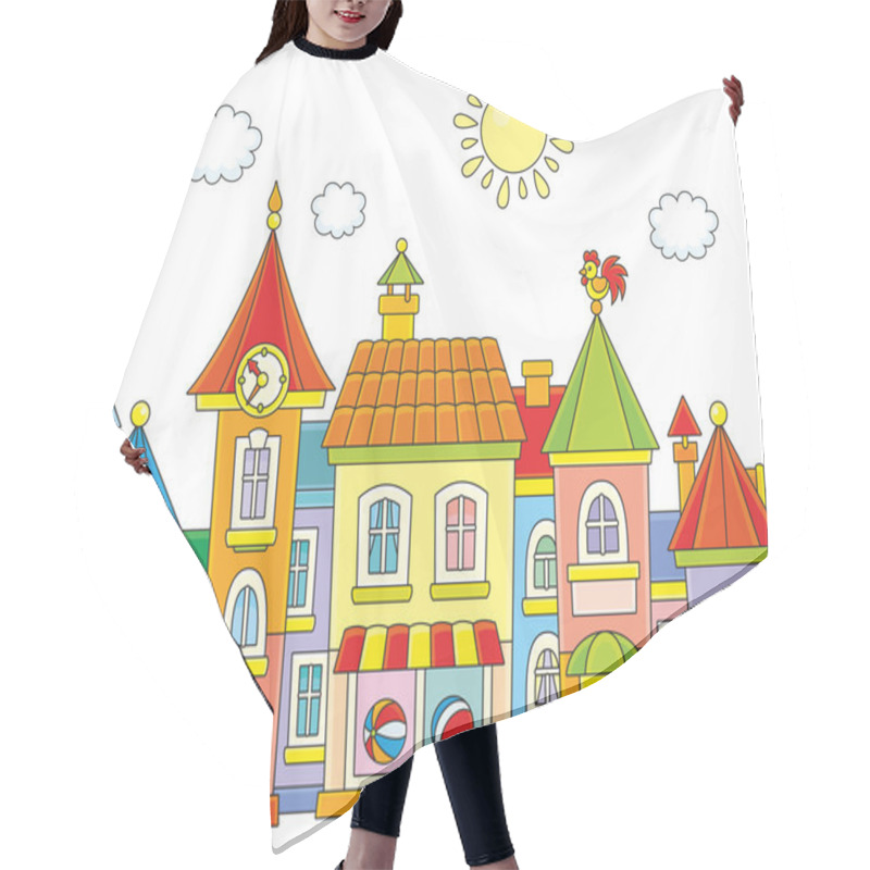 Personality  Small Toy Town Hair Cutting Cape