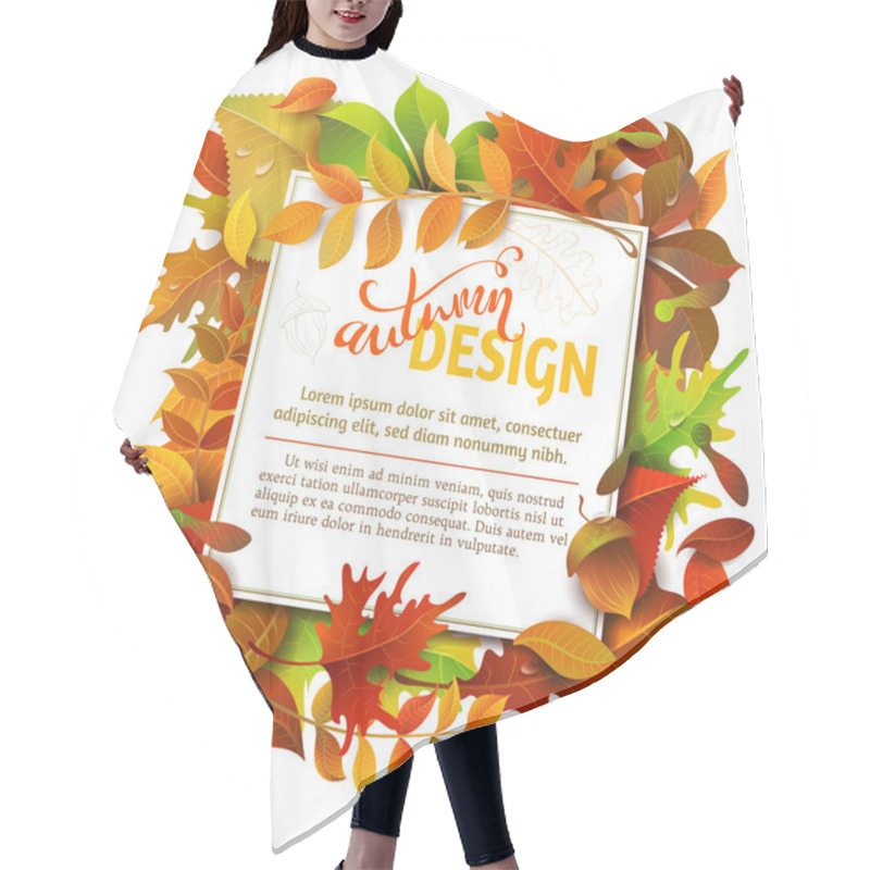 Personality  Bright Fall Background. Hair Cutting Cape