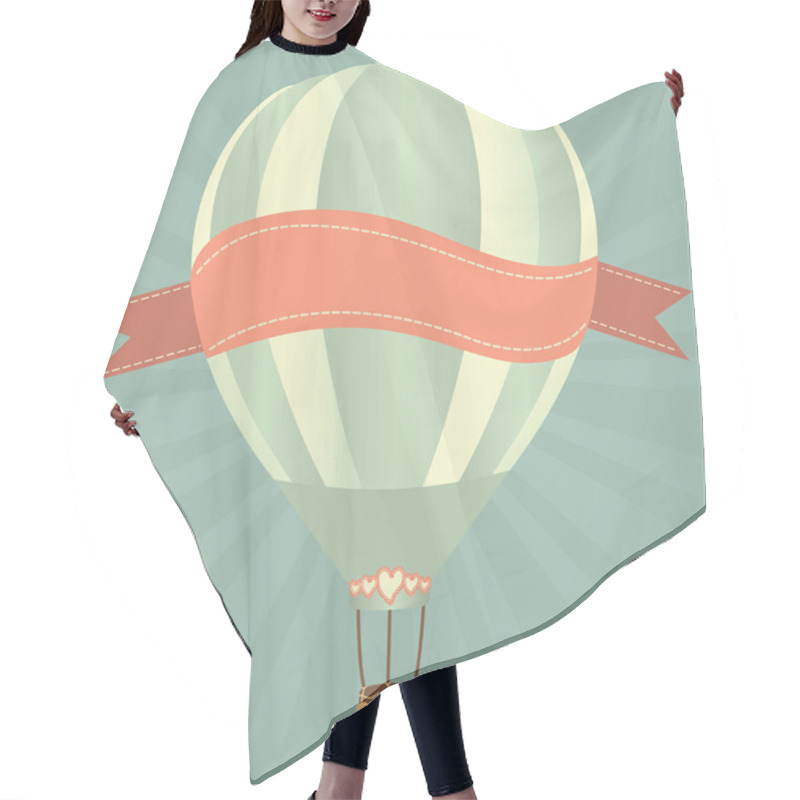 Personality  Hor Air Balloon Hair Cutting Cape