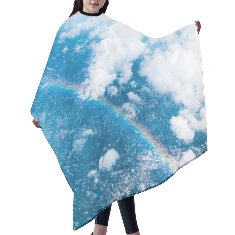 Personality  Aerial View Landscape Hair Cutting Cape