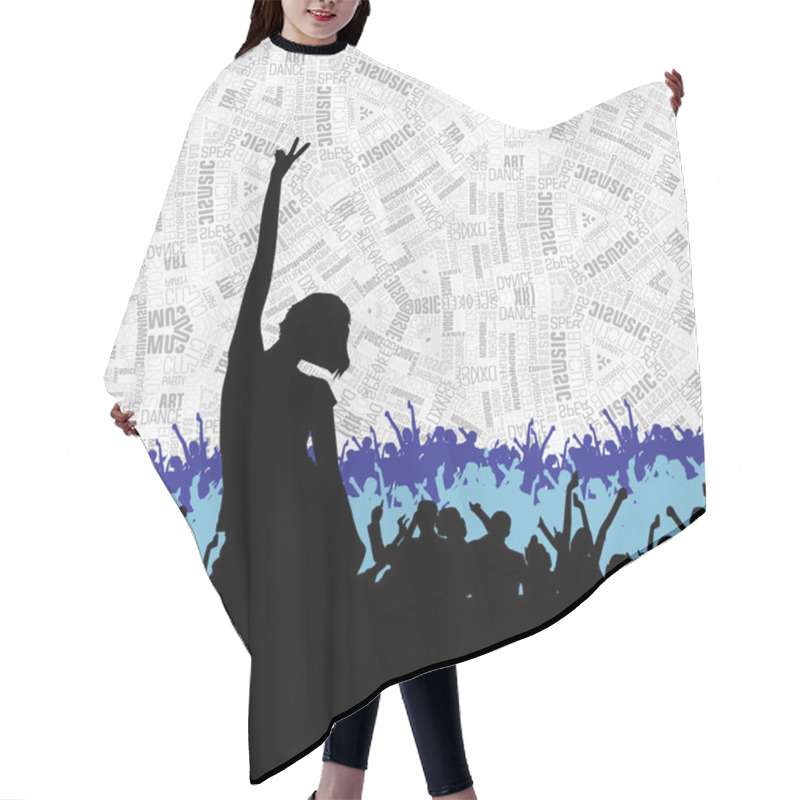 Personality  People Dancing Silhouettes Hair Cutting Cape