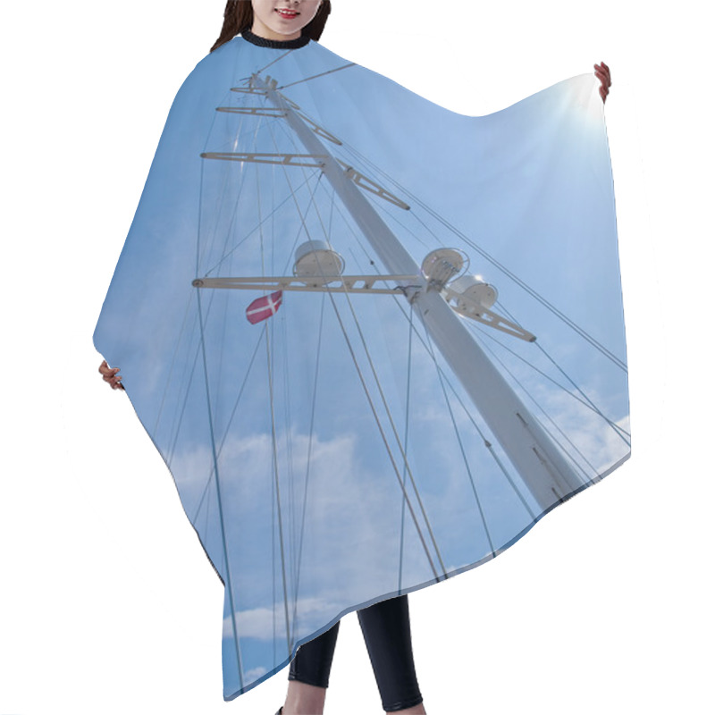 Personality  Sails And Mast Of A Modern Sail Boat Hair Cutting Cape