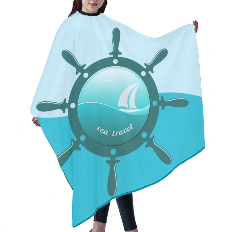 Personality  Sea Travel And Cruises. Hair Cutting Cape