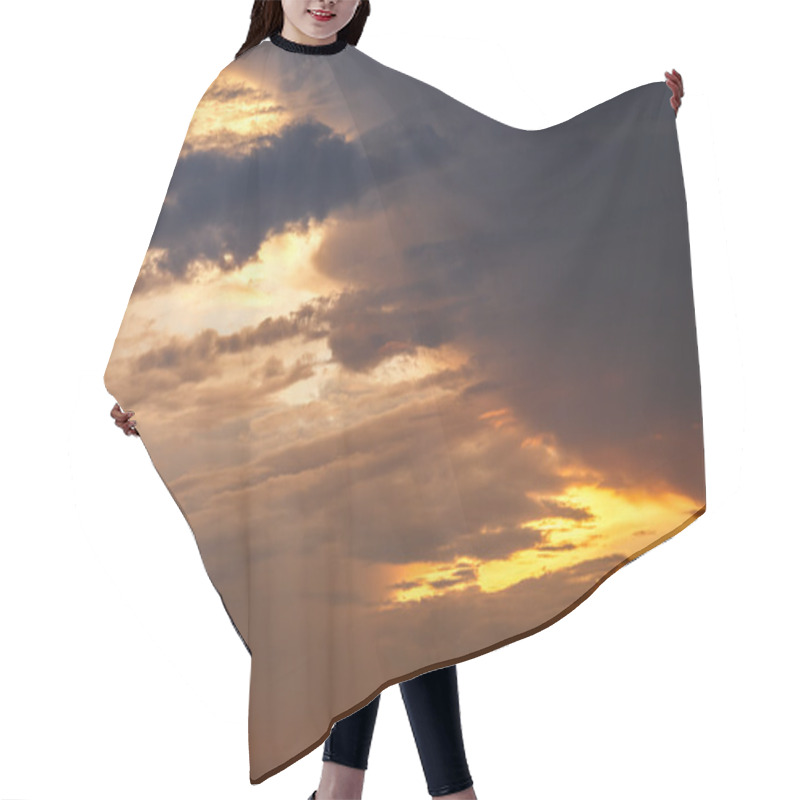 Personality  Dark Sky With Heavy Clouds Hair Cutting Cape