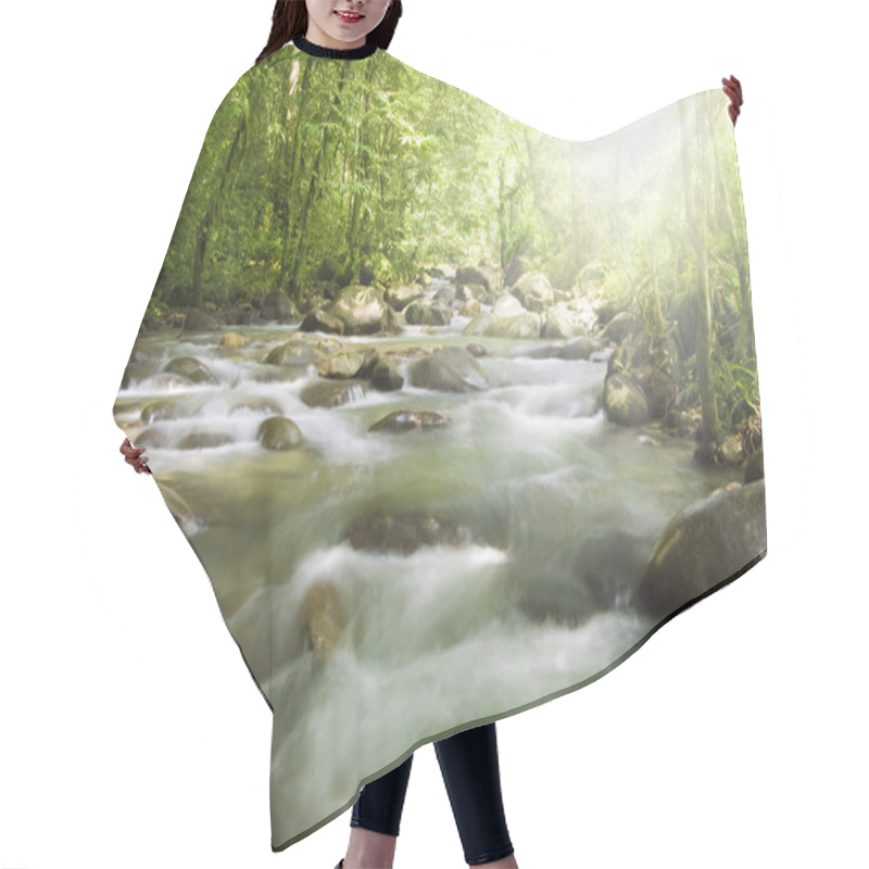 Personality  Mountain Stream Hair Cutting Cape