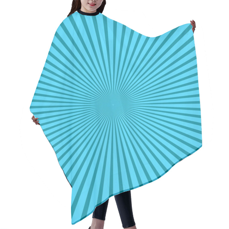 Personality  Blue Burst Abstract Background Hair Cutting Cape