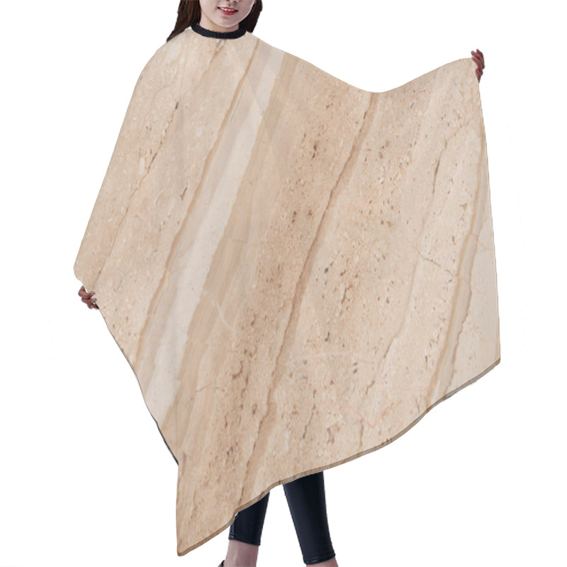 Personality  Beige Background With Light Marble Stone Hair Cutting Cape