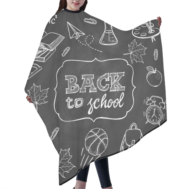 Personality  School Supplies And Back To School Inscription Hair Cutting Cape