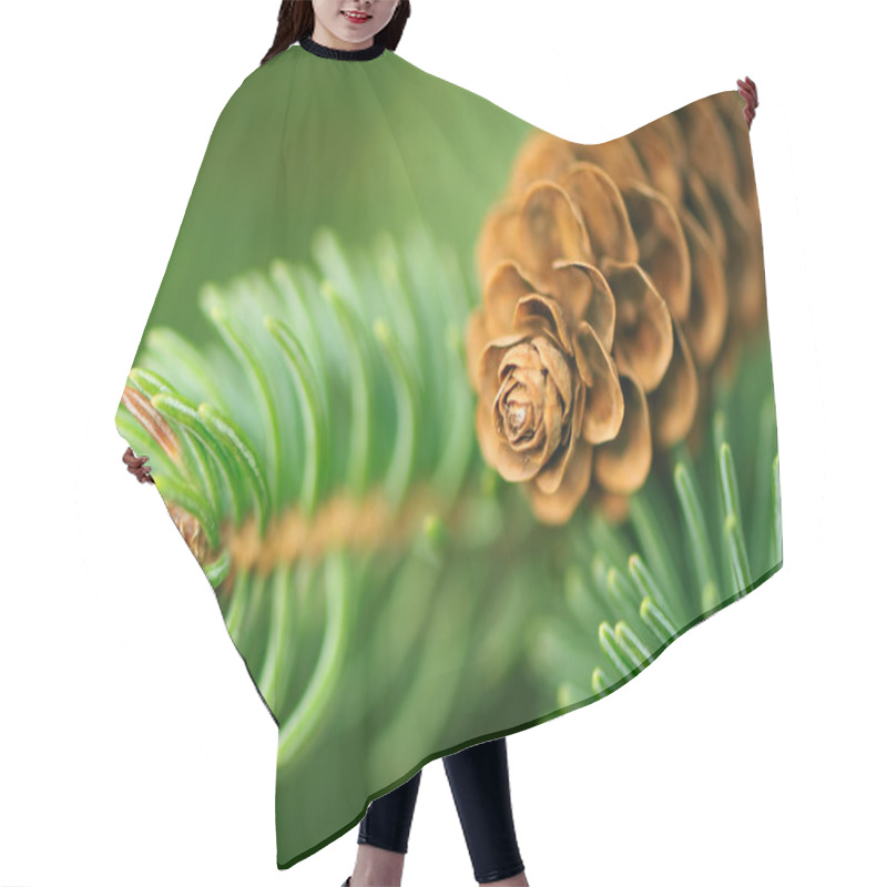 Personality  Pine Cone And Branches Hair Cutting Cape