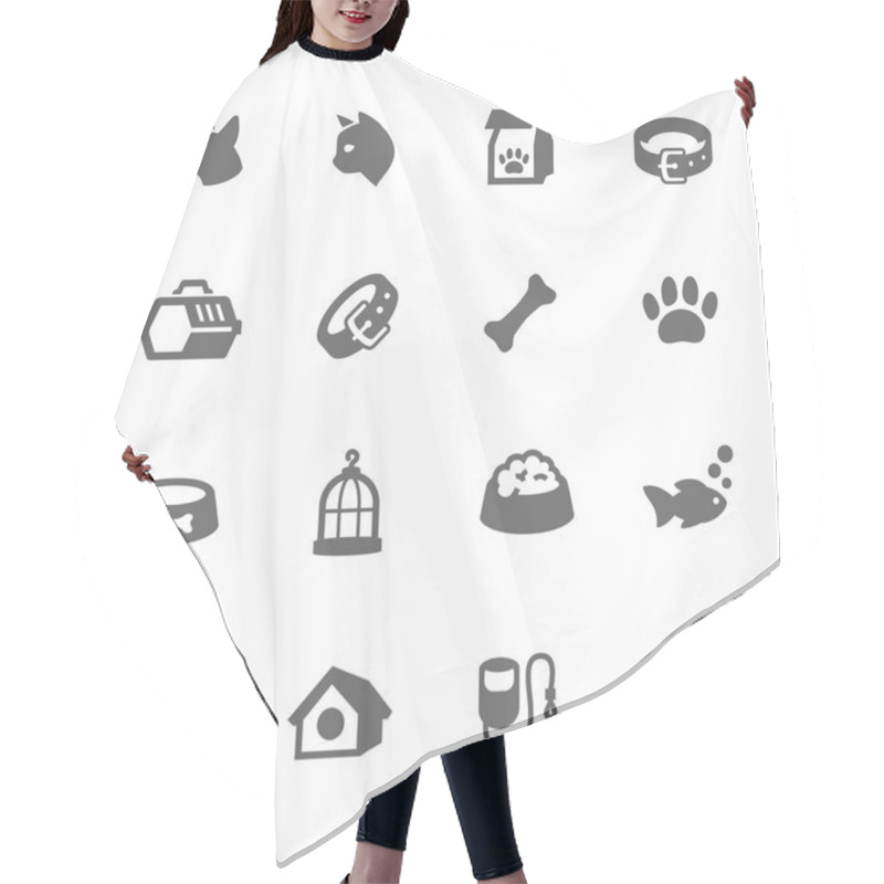 Personality  Simple Pets Icons Hair Cutting Cape