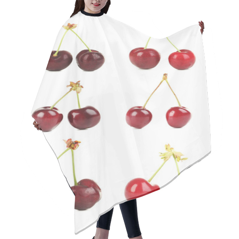 Personality  Pairs Of Sweet Cherry  Hair Cutting Cape