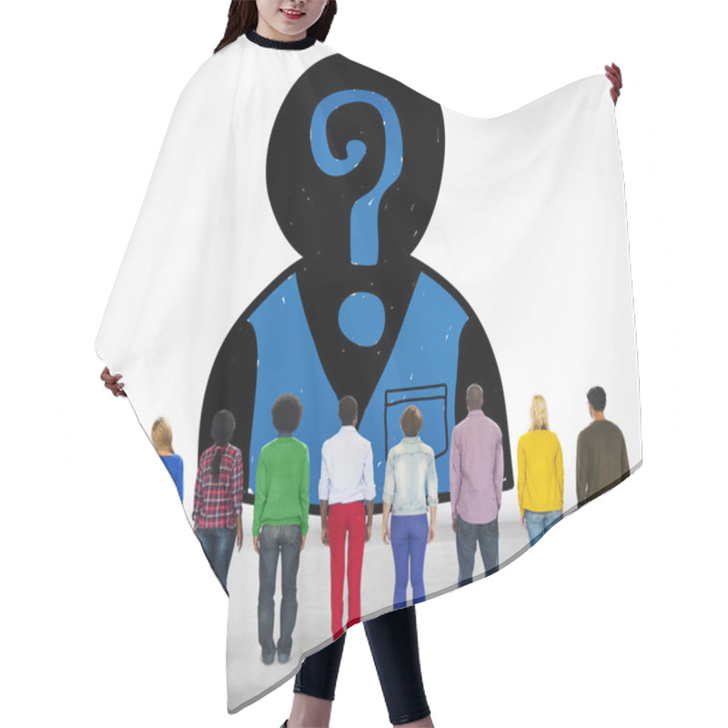 Personality  Hiring Searching Concept Hair Cutting Cape