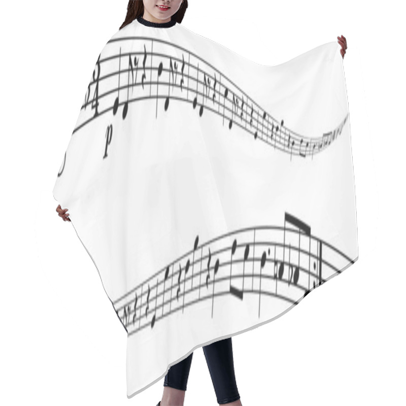 Personality  Melody Strip Hair Cutting Cape