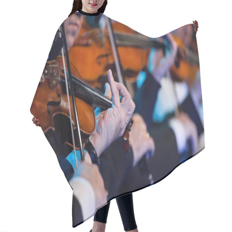 Personality  Violin Players Close Up Hair Cutting Cape