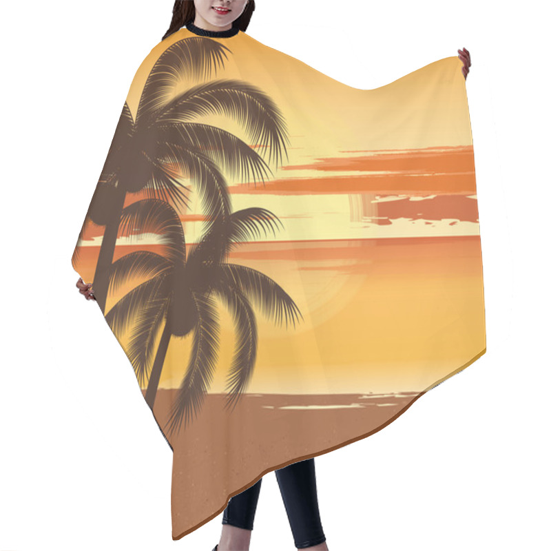 Personality  Summer Background Hair Cutting Cape