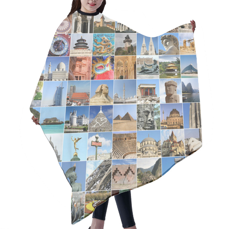 Personality  World Famous Landmark Hair Cutting Cape