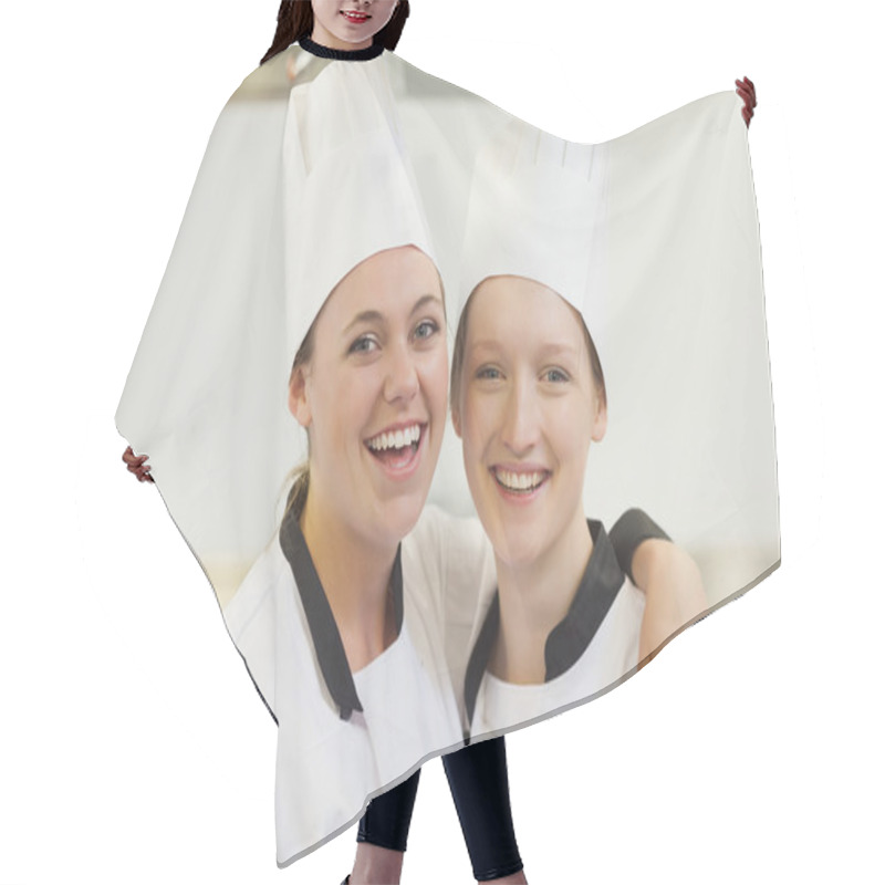 Personality  Two Chefs Smiling Hair Cutting Cape