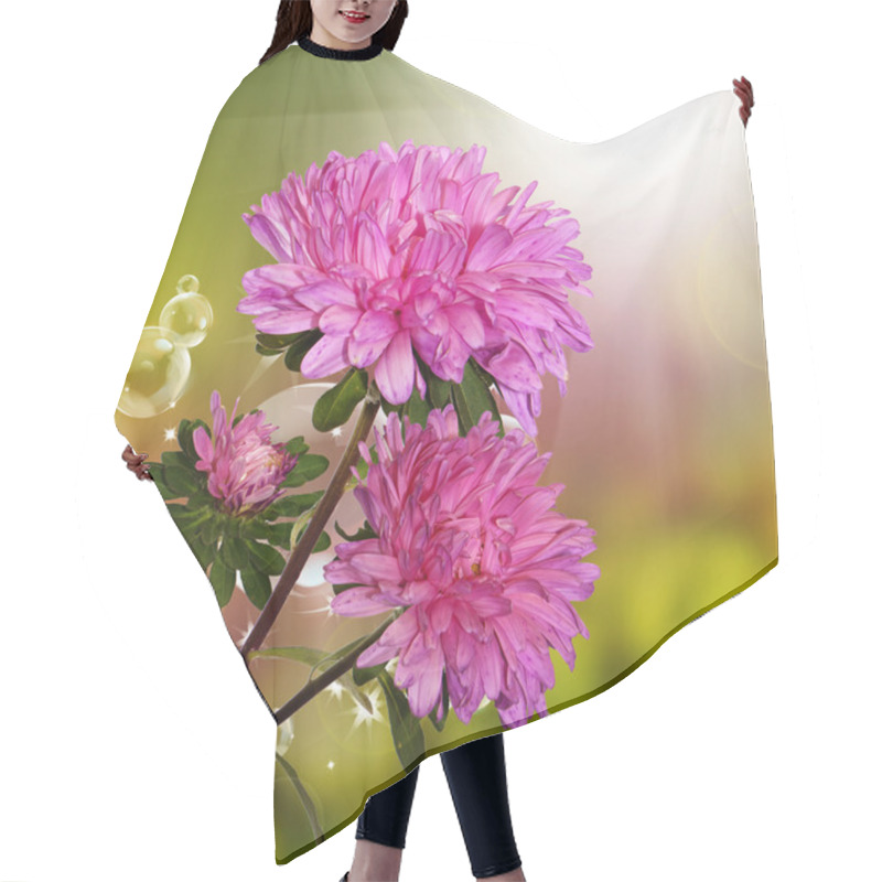 Personality  Flower Garden Beautiful. Autumn Design Hair Cutting Cape