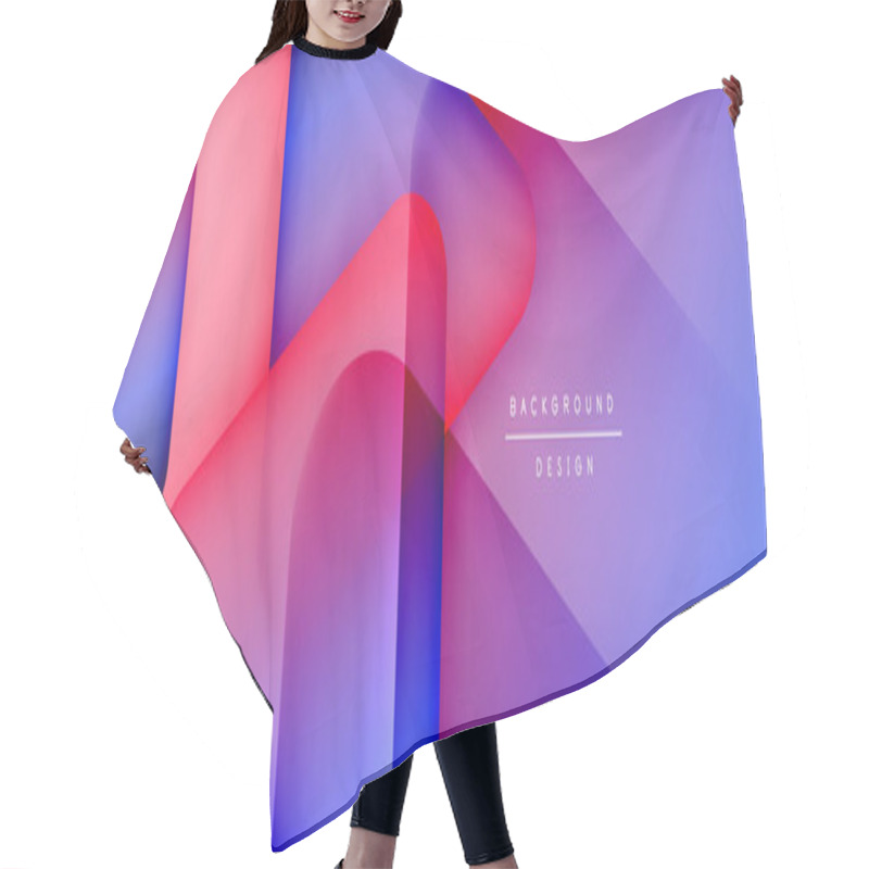 Personality  Triangle Shapes Geometric Abstract Background. 3D Shadow Effects And Fluid Gradients. Modern Overlapping Forms Wallpaper For Your Text Message Hair Cutting Cape