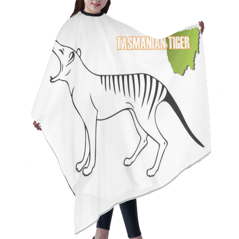 Personality  Tasmanian Tiger Hair Cutting Cape