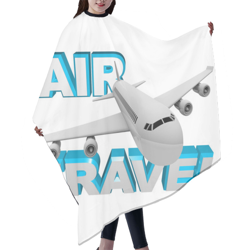 Personality  Air Travel - Airplane Flight For Vacation Or Business Hair Cutting Cape