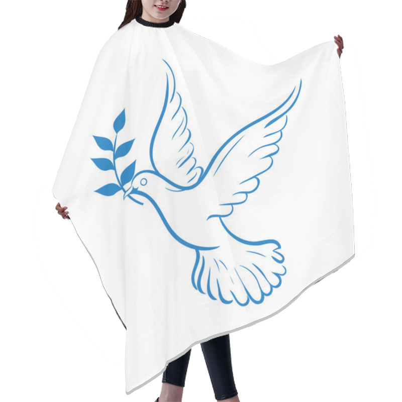 Personality  Blue Dove Of Peace Hair Cutting Cape