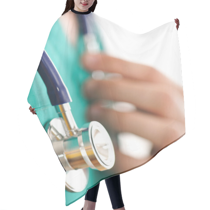 Personality  Doctor With Stethoscope Hair Cutting Cape