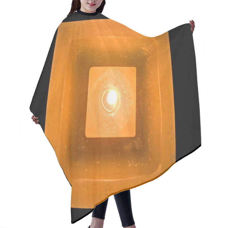 Personality  Lit Candle Top View Hair Cutting Cape