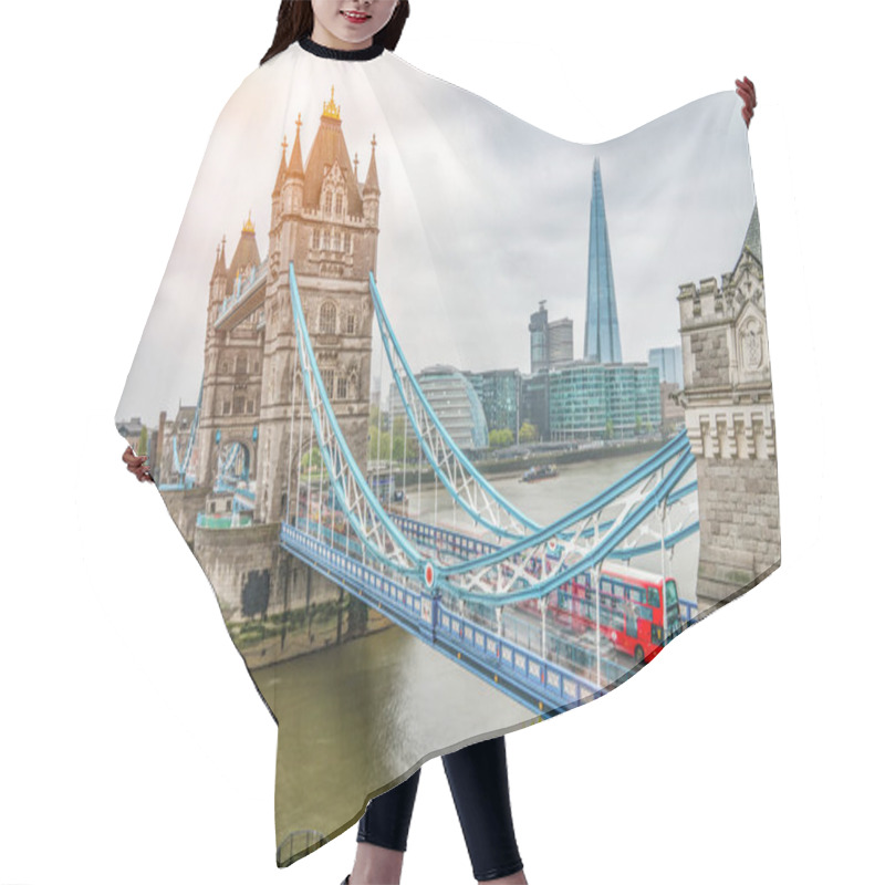 Personality  The London Tower Bridge At Sunrise On A Rain Summer Day  Hair Cutting Cape