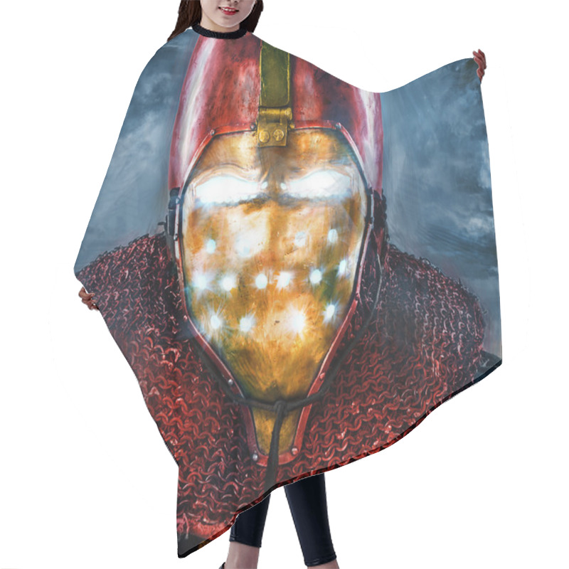 Personality  Noble Knight In Personification Of Iron Man Hair Cutting Cape