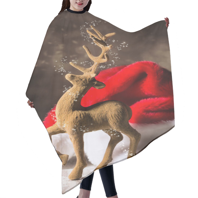 Personality  Christmas Reindeer Hair Cutting Cape