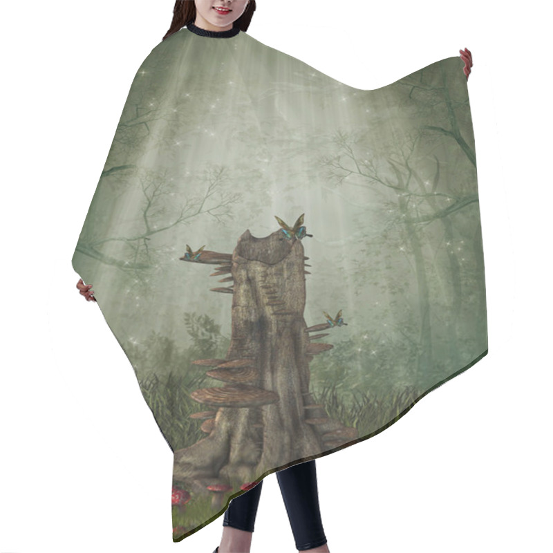 Personality  Trunk 3d Computer Graphic  Hair Cutting Cape