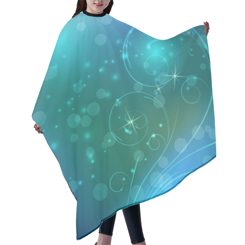 Personality  Abstract Floral Background Hair Cutting Cape