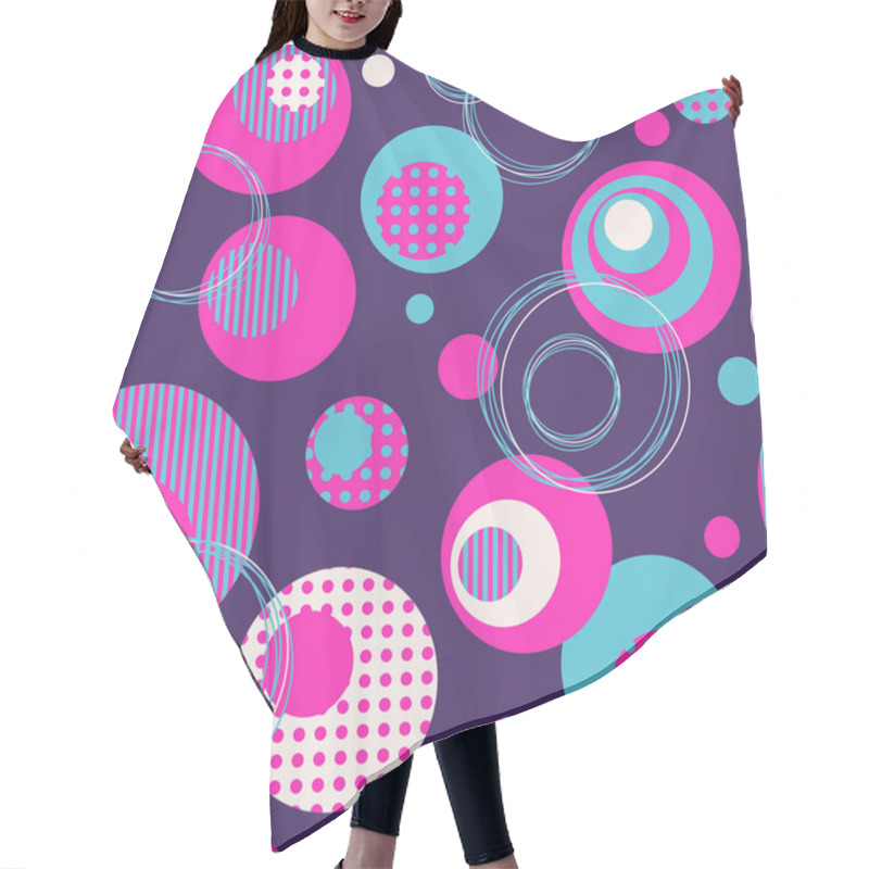 Personality  Seamless Geometric Pattern Hair Cutting Cape