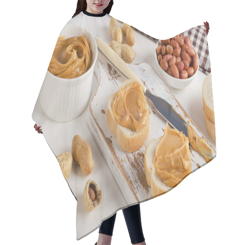 Personality  Toast With Peanut Butter Hair Cutting Cape