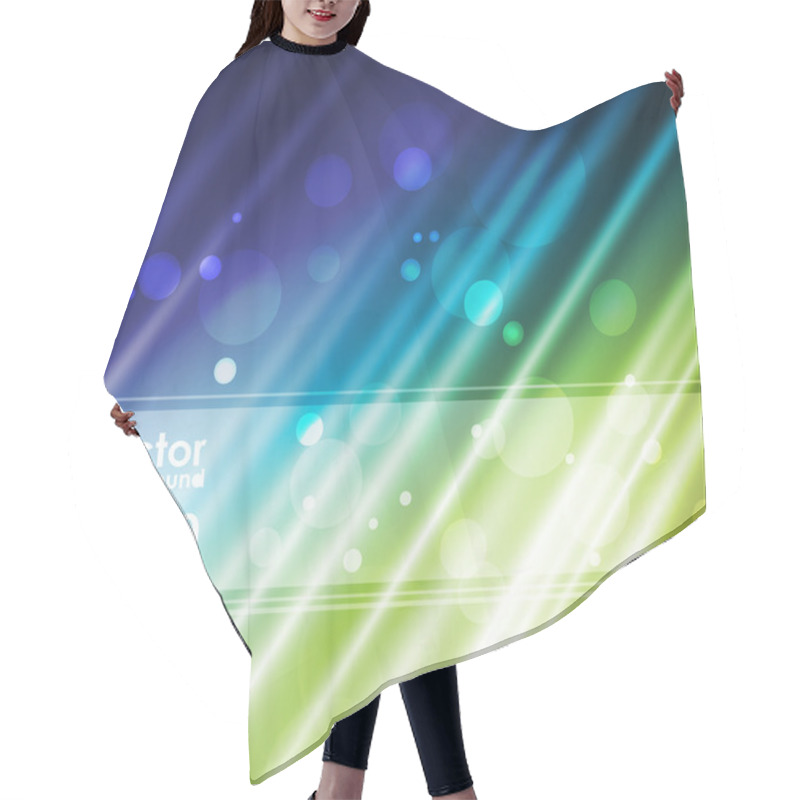 Personality  Abstract Blue And Green Background Hair Cutting Cape