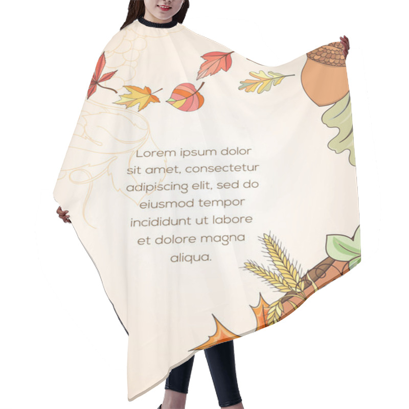 Personality  Thanksgiving Holiday Card Hair Cutting Cape