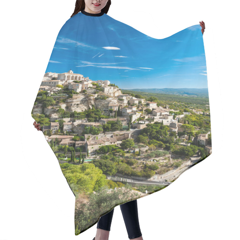 Personality  Great View Of Gordes Village And Sorroundings In France Hair Cutting Cape