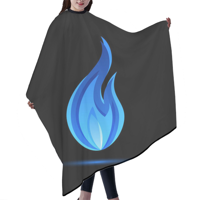 Personality  Gas Fire Flame, Vector Illustration In Flat Style Hair Cutting Cape